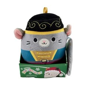 Squishmallows Holiday Ornament Murray, 4” Plush Nutcracker Mouse, BNWT